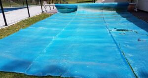 bubble pool cover damaged