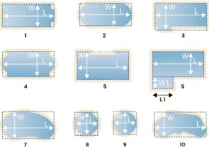 Pool measuring for a pool cover
